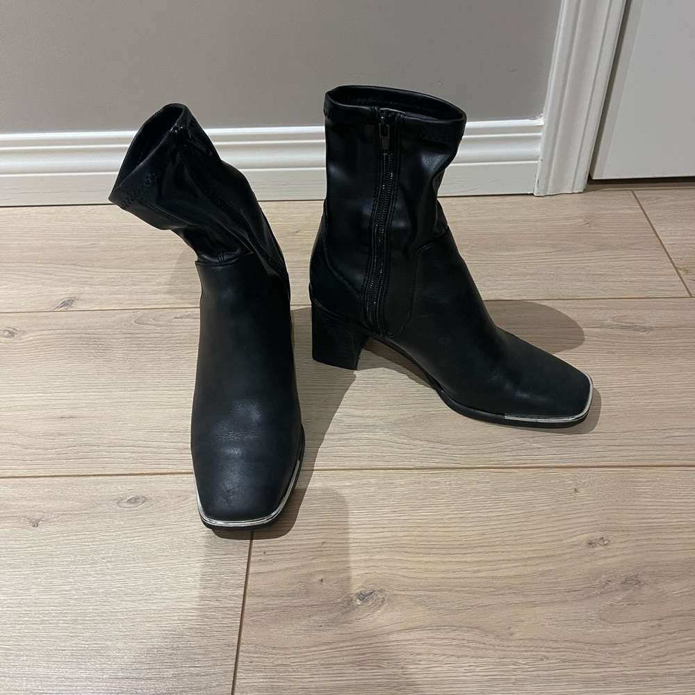Aldo Black Heeled Boots